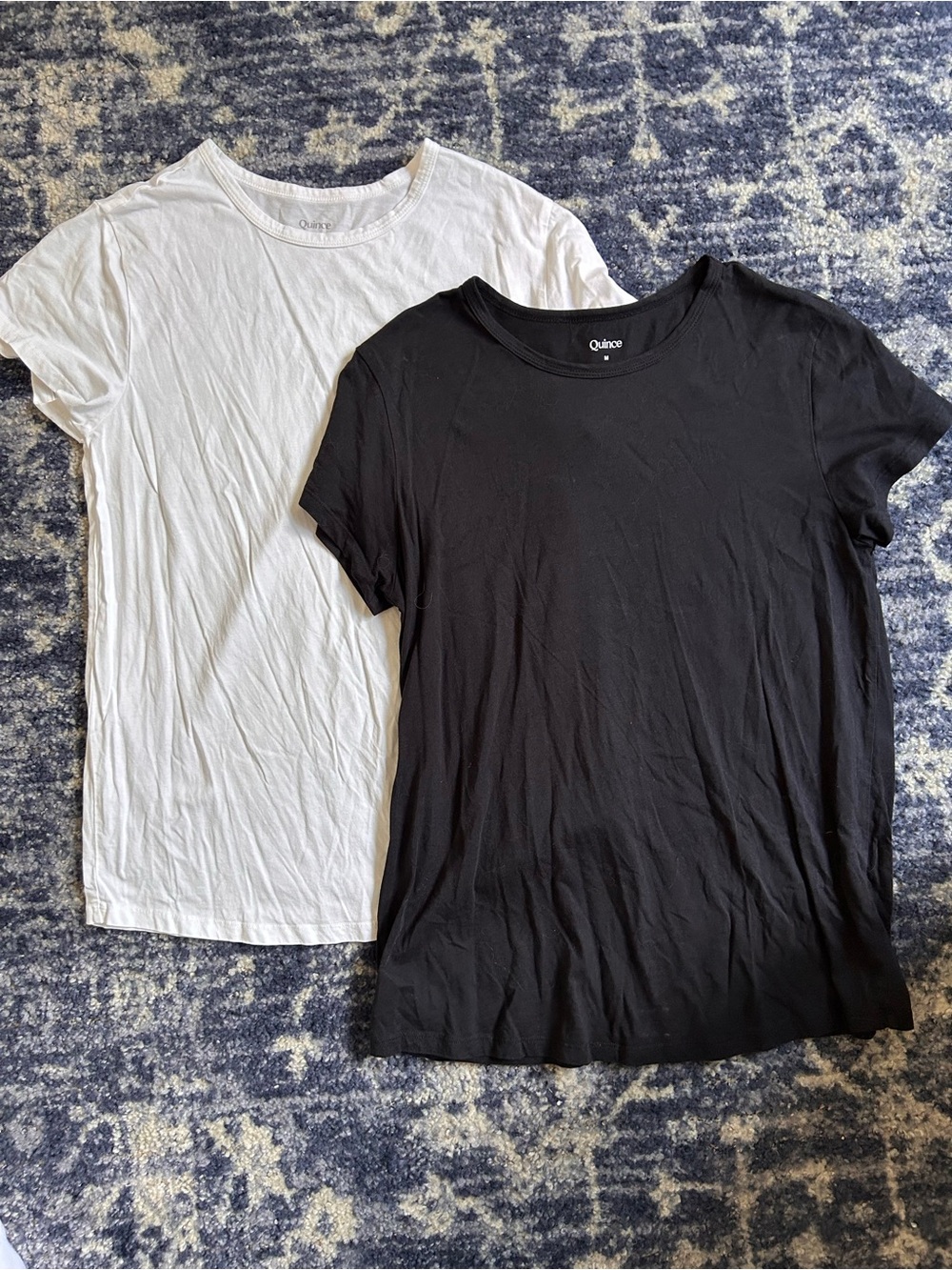 Set of Two Quince Maternity Crew Neck Tees